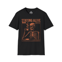 Load image into Gallery viewer, Staying Alive Coffee T-Shirt