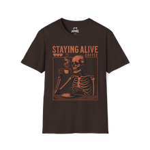 Load image into Gallery viewer, Staying Alive Coffee T-Shirt
