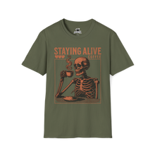Load image into Gallery viewer, Staying Alive Coffee T-Shirt
