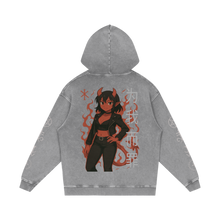 Load image into Gallery viewer, Hell Snow Washed Loose Cotton Hoodie
