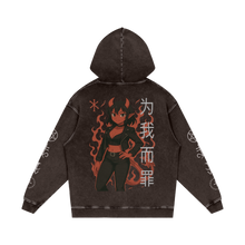 Load image into Gallery viewer, Hell Snow Washed Loose Cotton Hoodie
