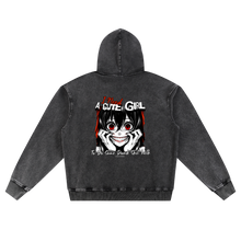 Load image into Gallery viewer, Cute Girl Acid Wash Oversized Hoodie
